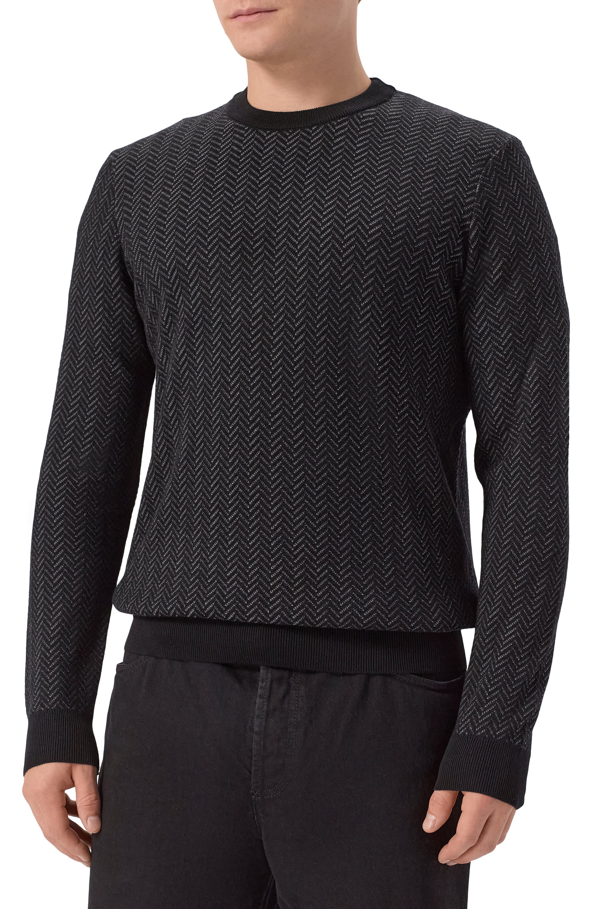 Джемпер из шерсти и хлопка BOSS, арт. 50549985, фото 3