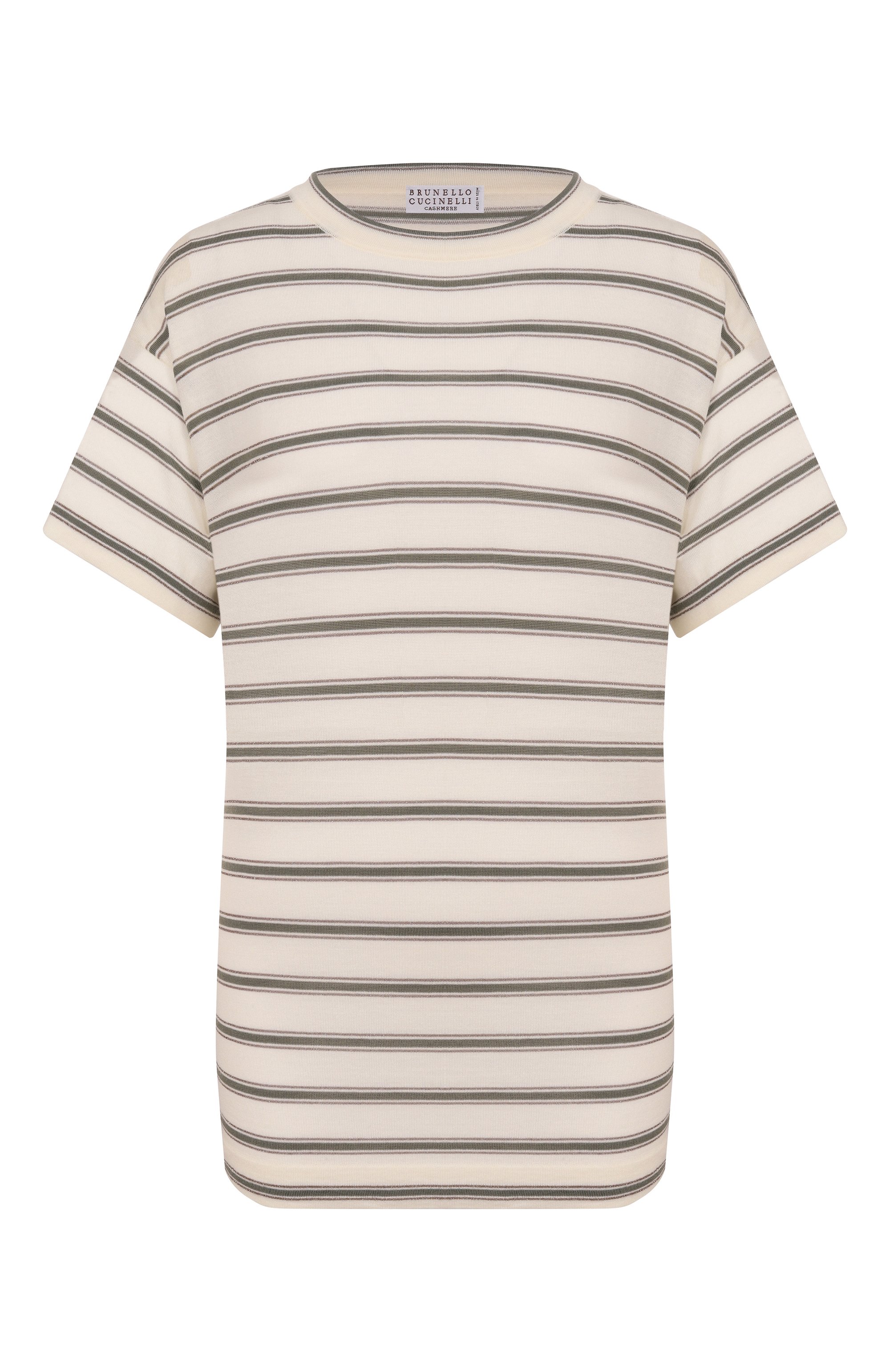 Футболка из шерсти и кашемира BRUNELLO CUCINELLI, арт. M14854100, фото 1