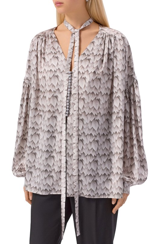 Шелкова блузка Akhmadullina 1226.2BL605/S702 Серый  1226.2BL605/S702 Фото 3