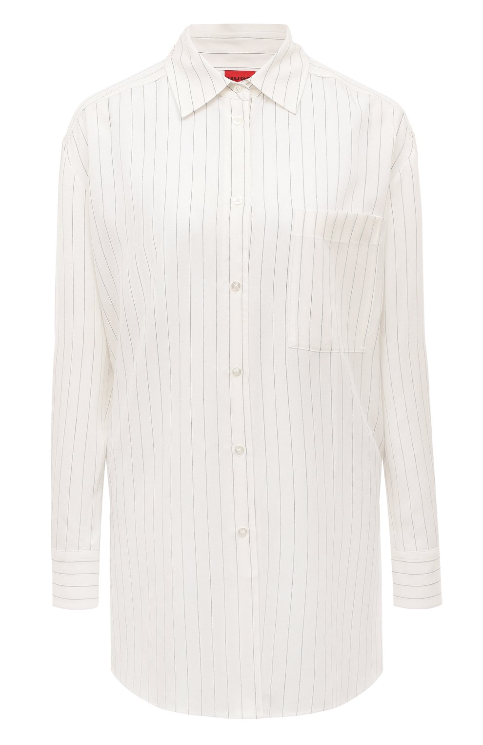 Рубашка из лиоцелла HUGO молочного цвета по цене 19800 руб., арт. 50494628, фото 1 Рубашка из лиоцелла HUGO, арт. 50494628, фото 1