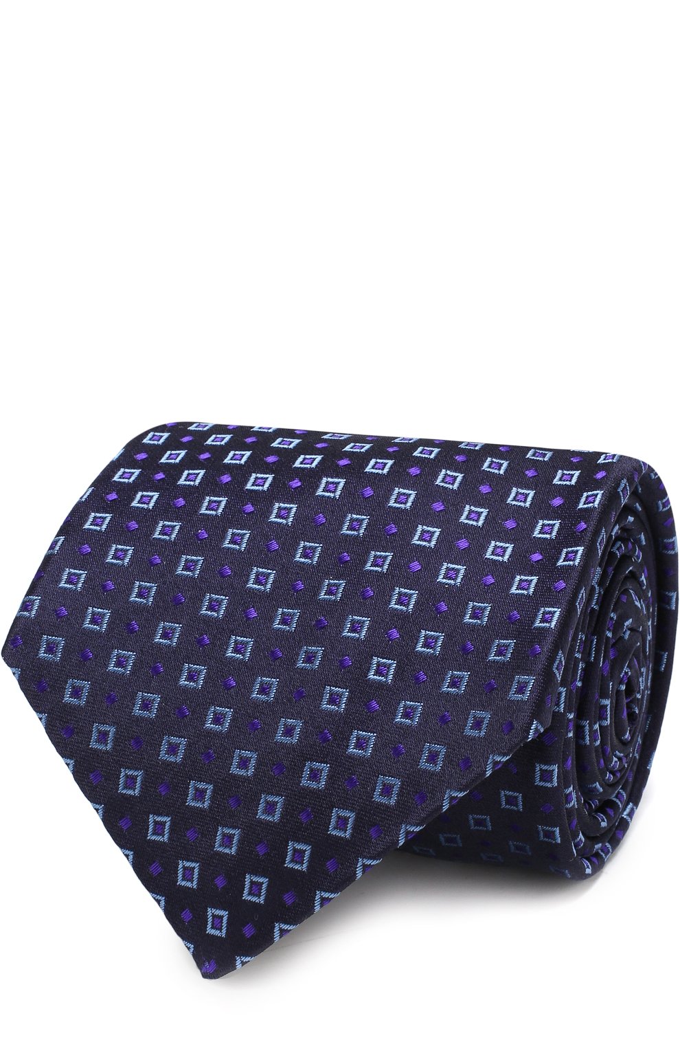 Шелковый галстук с узором KITON, арт. UCRVKLC03F43, фото 1