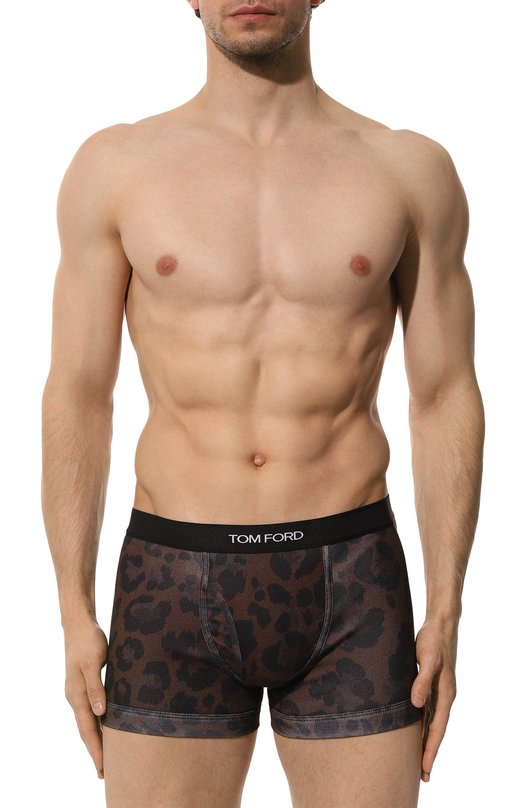 Хлопковые боксеры Tom Ford T4LC3/1110 Коричневый  T4LC3/1110 Фото 2