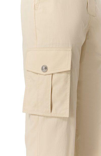 Хлопковые брюки-карго BALMAIN кремового цвета по цене 112000 руб., арт. FH1PM095/CG15, фото 5 Хлопковые брюки-карго BALMAIN, арт. FH1PM095/CG15, фото 5