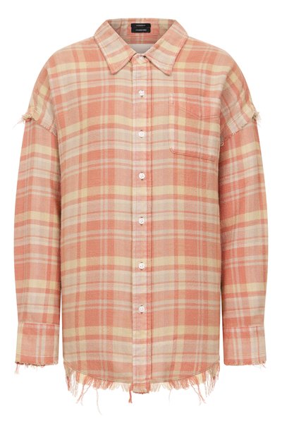 Женская хлопковая рубашка R13, арт. R13WR075-R549B/W