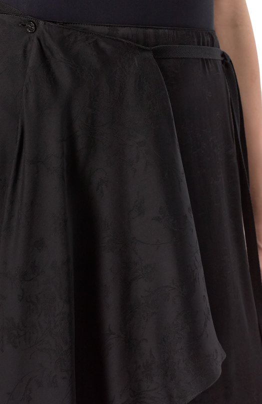 Юбка из вискозы и шелка Ann Demeulemeester B0012799/FA611 Чёрный  B0012799/FA611 Фото 5