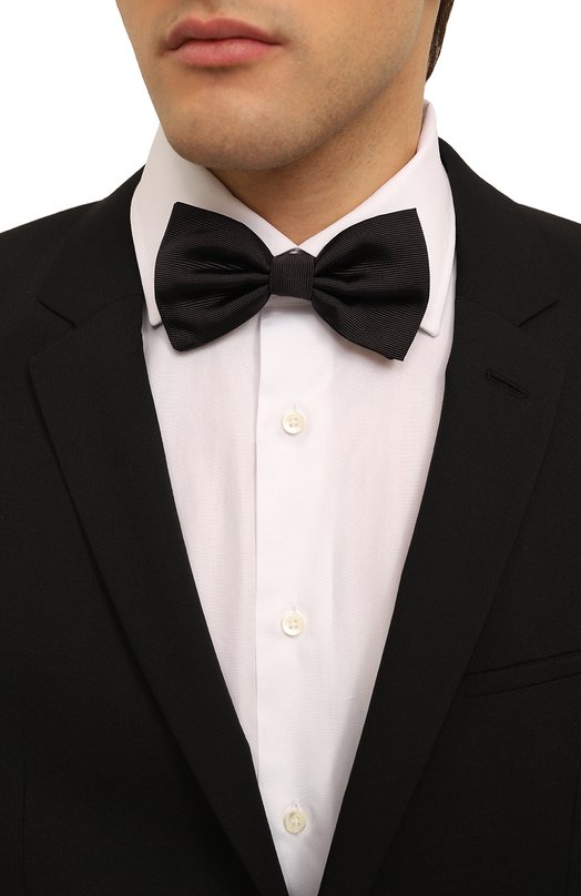 Шелковый галстук-бабочка Dolce & Gabbana GR053E/G0UB1 Чёрный  GR053E/G0UB1 Фото 2