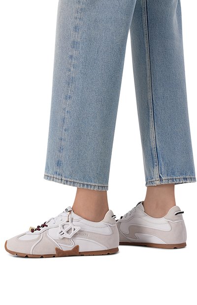Кожаные кроссовки adored NAKED WOLFE светло-серого цвета по цене 29400 руб., арт. AD0RED/SUEDE LEATHER, фото 2 Кожаные кроссовки adored NAKED WOLFE, арт. AD0RED/SUEDE LEATHER, фото 2
