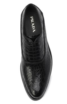 Оксфорды из кожи каймана PRADA, арт. 1E122G-LU9-F0002-050, фото 4
