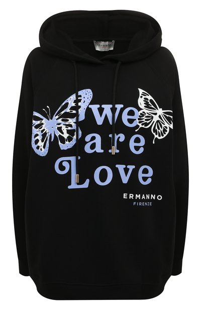 Хлопковое худи ERMANNO FIRENZE, арт. D40EL 053EF8, фото 1