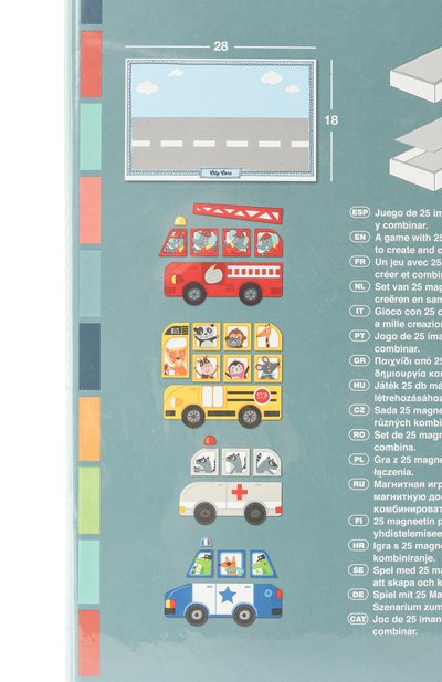 Игра с магнитами городские машины APLI KIDS, арт. 16863, фото 3