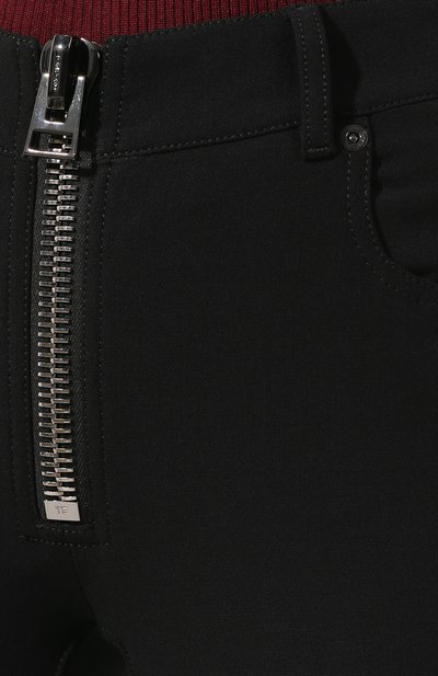 Шерстяные брюки TOM FORD черного цвета по цене 146000 руб., арт. PAW258-FAX431, фото 5 Шерстяные брюки TOM FORD, арт. PAW258-FAX431, фото 5