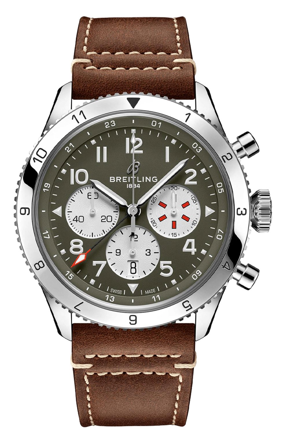 Часы super avi b04 chronograph gmt 46 curtiss warhawk BREITLING, арт. AB04452A1L1X1, фото 1