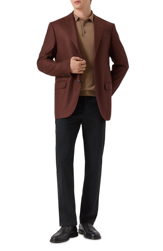 Хлопковые брюки Kiton UFPPERK0100H22 Чёрный  UFPPERK0100H22 Фото 2