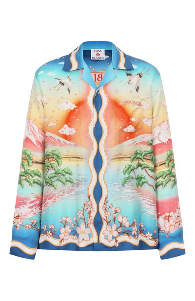 Мужская шелковая рубашка CASABLANCA, арт. U-MPF25-SH-006-01