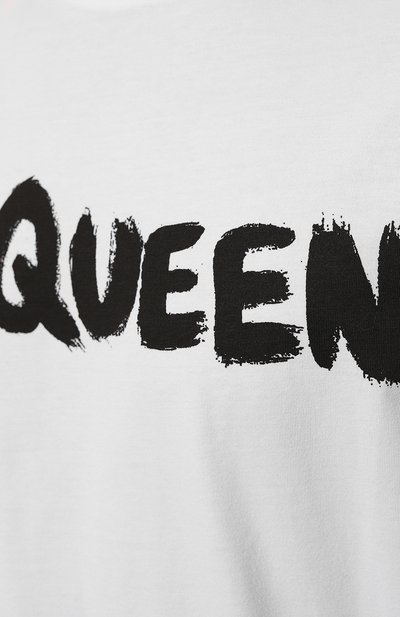Хлопковая футболка ALEXANDER MCQUEEN, арт. 622104QTZ57, фото 5