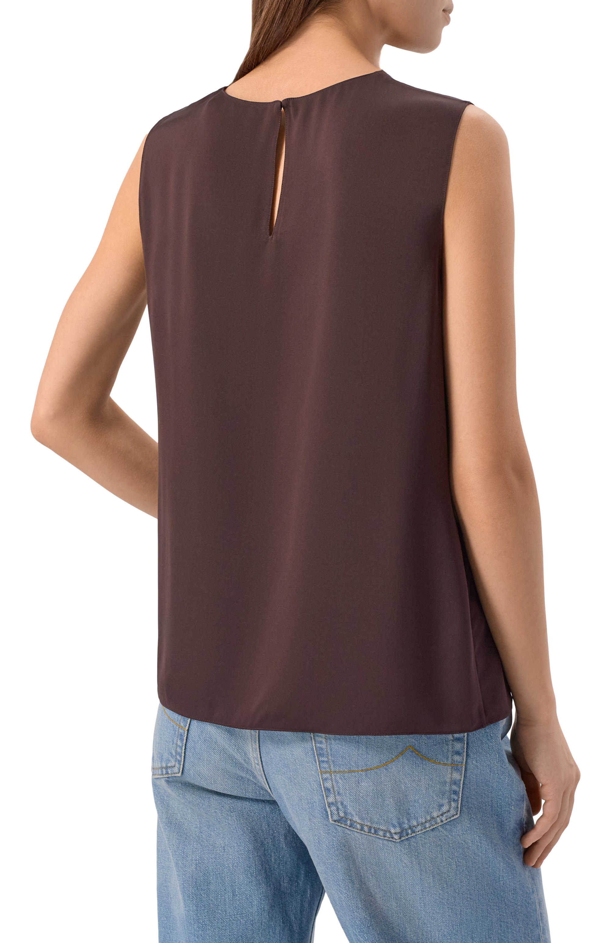 Шелковый топ THEORY, арт. M0102539, фото 4