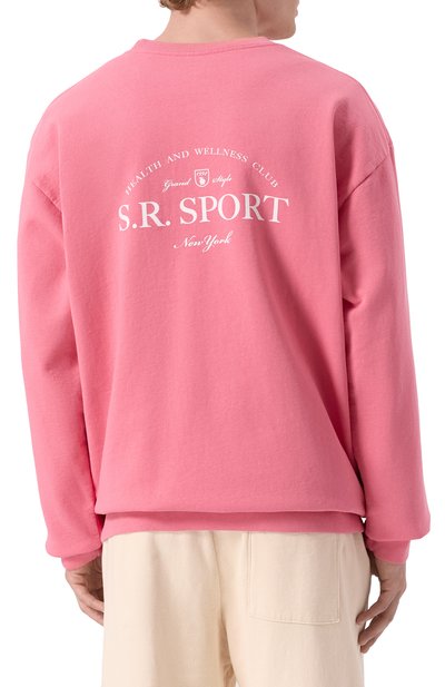 Хлопковый свитшот SPORTY AND RICH кораллового цвета по цене 24750 руб., арт. ST071612201P139, фото 4 Хлопковый свитшот SPORTY AND RICH, арт. ST071612201P139, фото 4