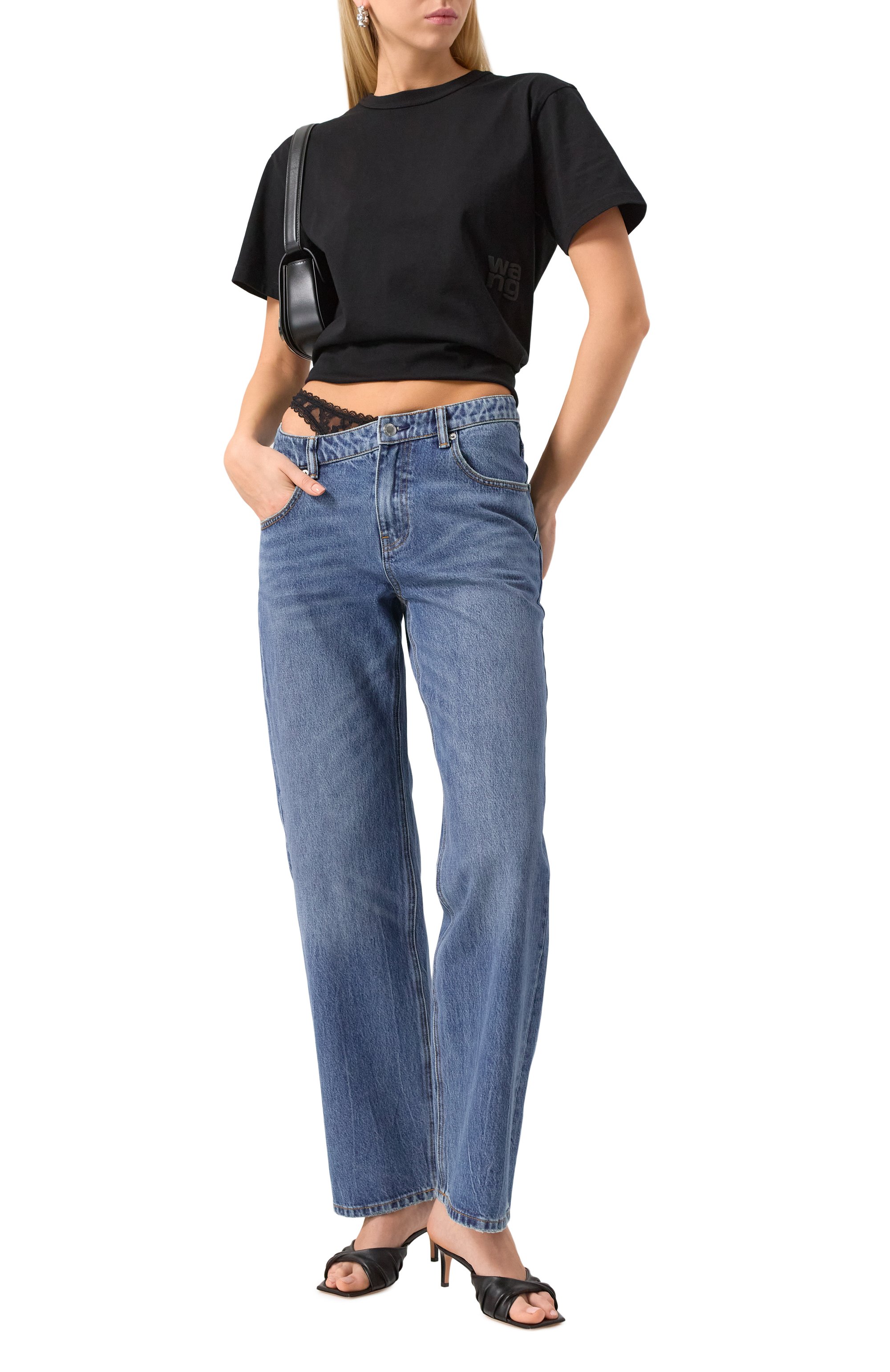 Хлопковая футболка ALEXANDERWANG.T, арт. 4CC3241520, фото 2