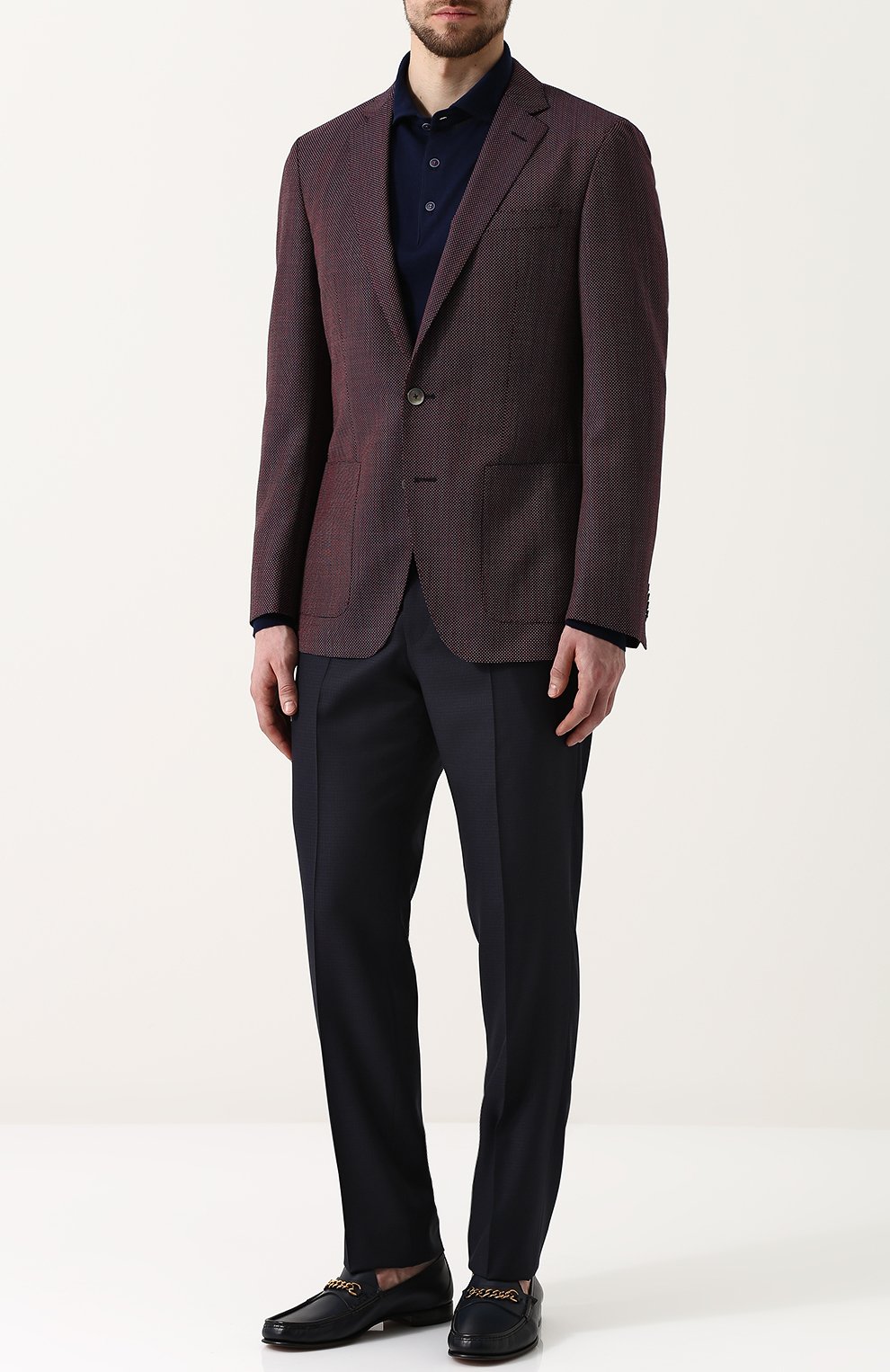 Кожаные лоферы с декоративной цепью TOM FORD, арт. J1060T-VSP, фото 2