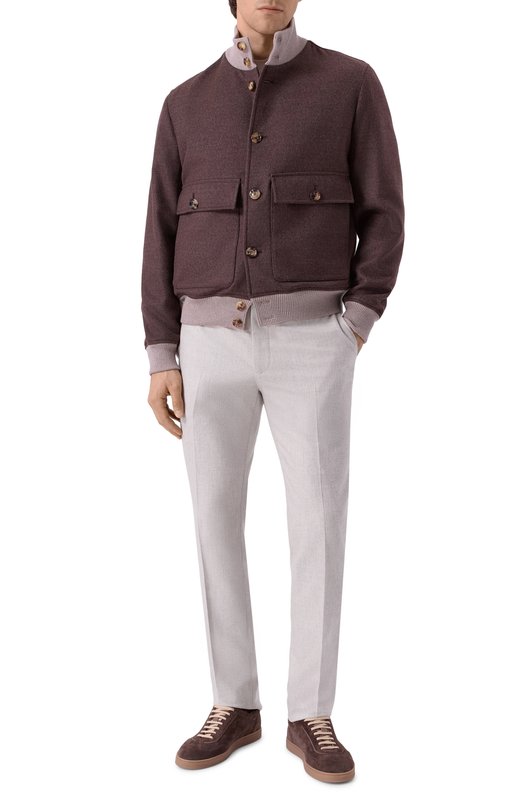 Шерстяные брюки MVST 324M/76M3 Бежевый  324M/76M3 Фото 2