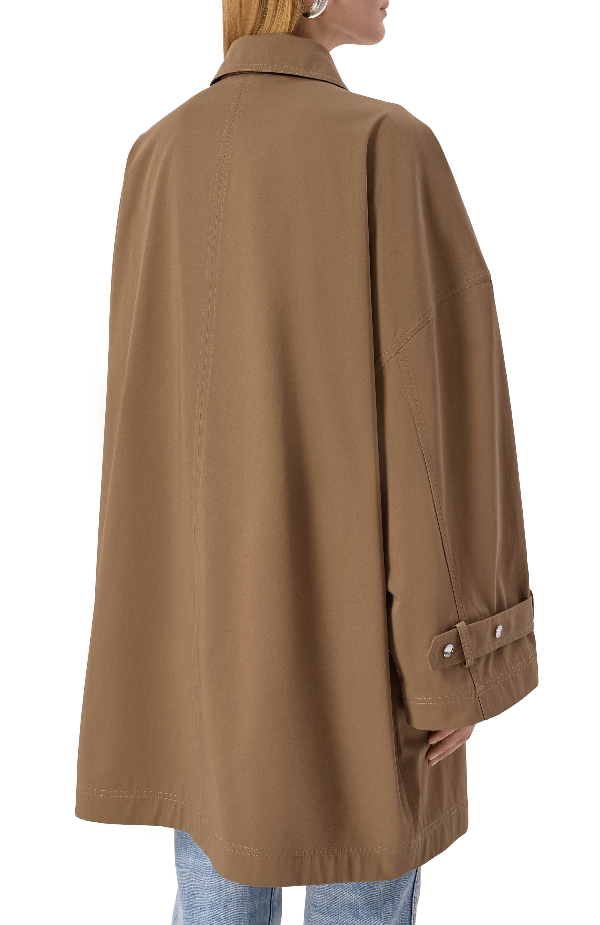 Хлопковый плащ TOTEME, арт. 253-WR00220-FB0490, фото 4