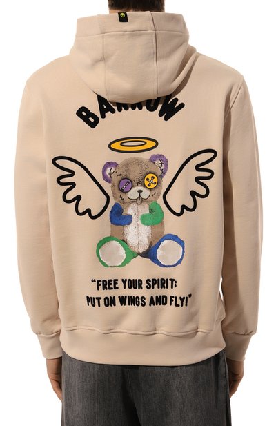 Хлопковое худи BARROW, арт. F4BWMAHS087, фото 4