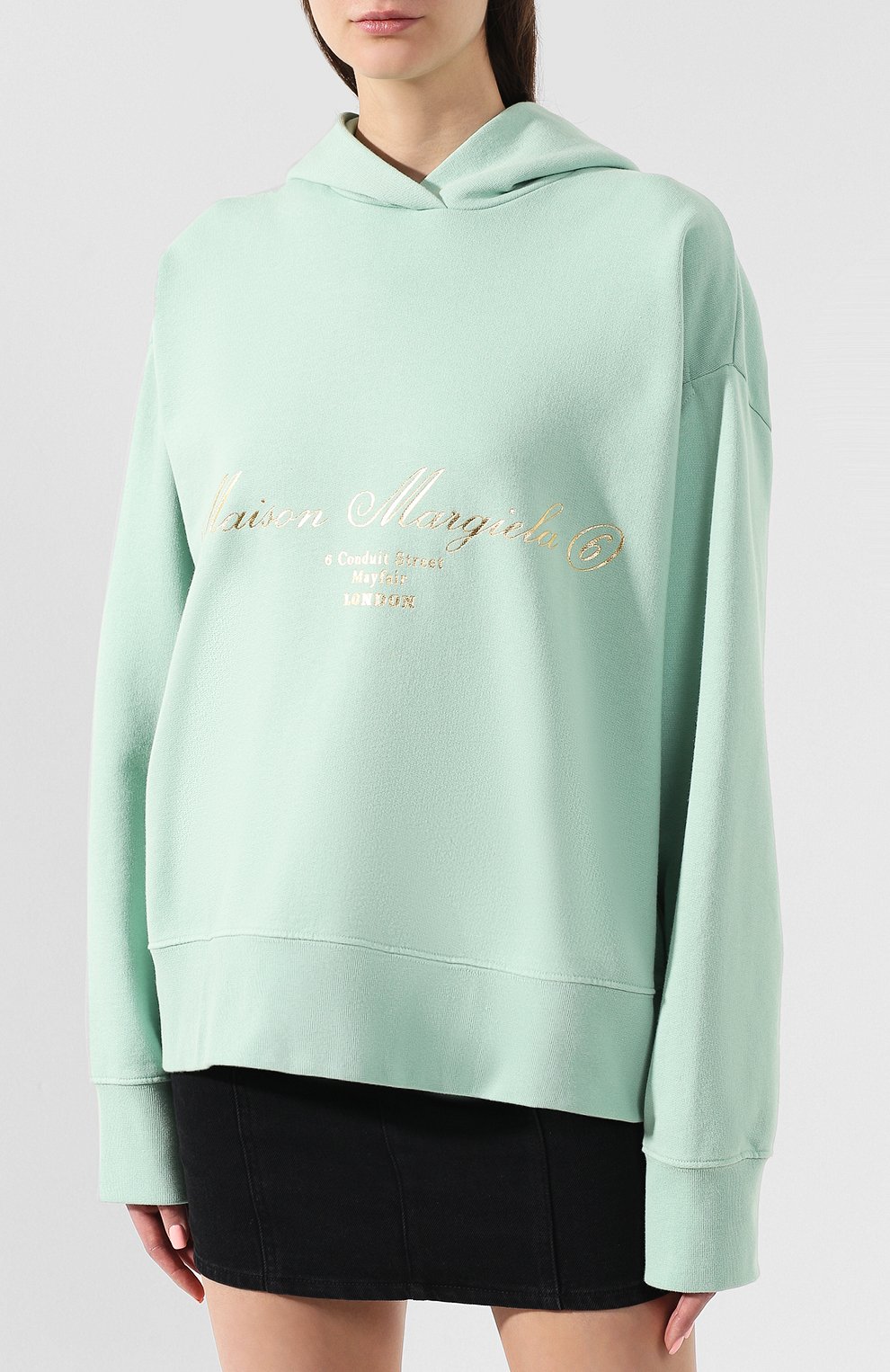 Хлопковое худи MM6, арт. S62GU0004/S25424, фото 3