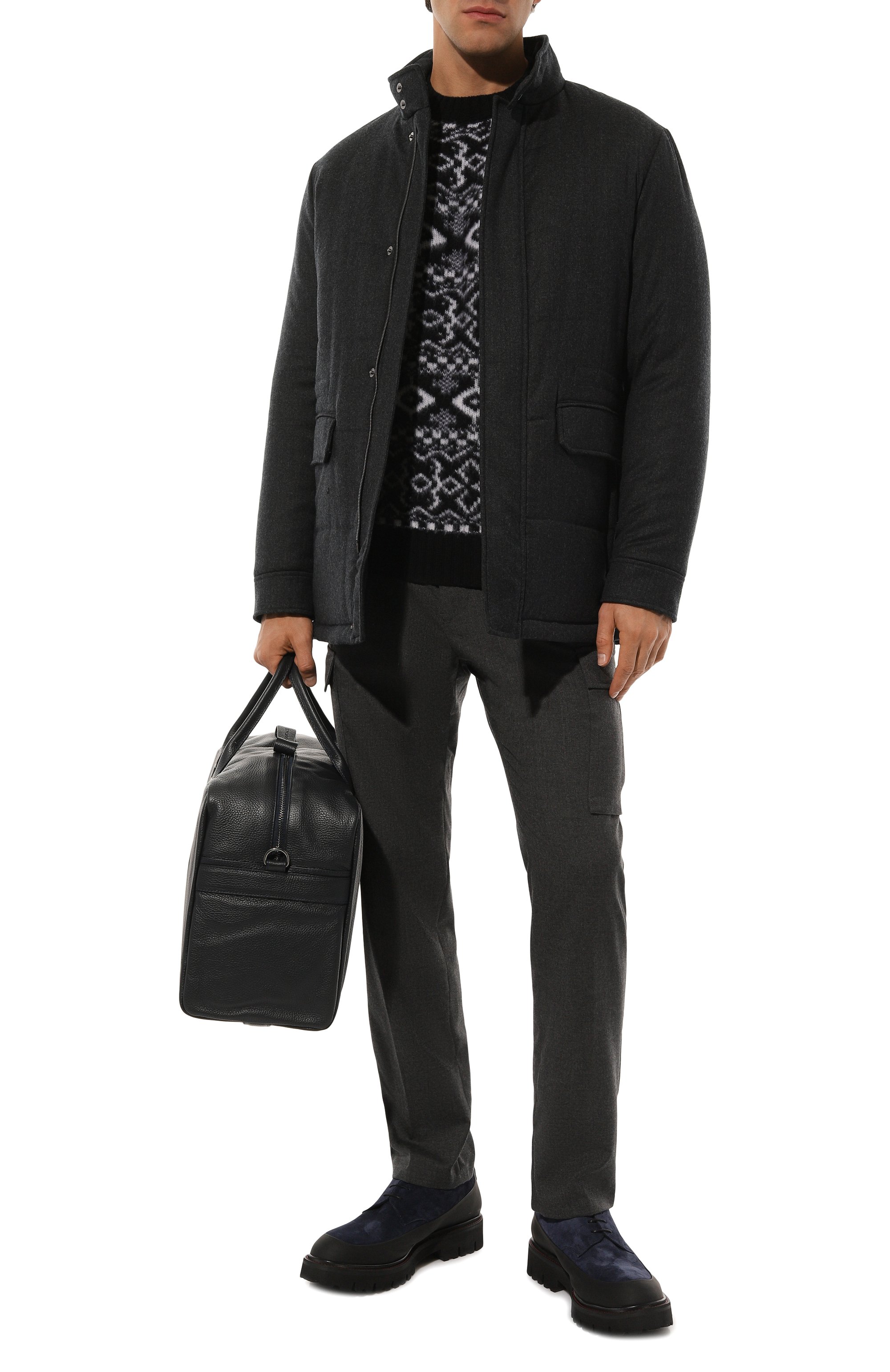 Замшевые дерби KITON, арт. USSA194N0112505_FUR, фото 2