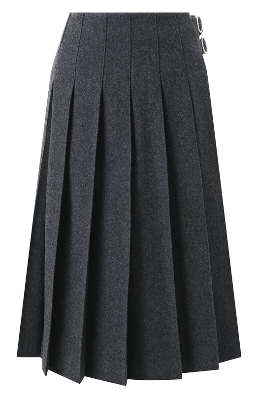 Шерстяная юбка Jil Sander J40MA0153-J40182 Серый J40MA0153-J40182