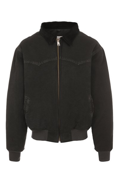 Хлопковый бомбер MAISON MARGIELA черного цвета по цене 287500 руб., арт. S50AM0640/M35255, фото 1 Хлопковый бомбер MAISON MARGIELA, арт. S50AM0640/M35255, фото 1