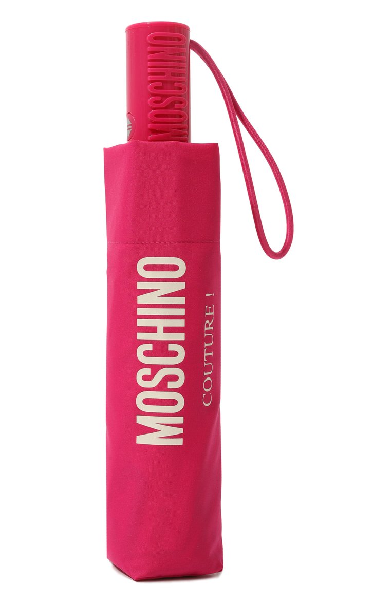 Женский складной зонт MOSCHINO фуксия цвета, арт. 8870 0PENCL0SE | Фото 6 (Нос: Не проставлено; Материал: Синтетический материал, Текстиль, Металл; Материал сплава: Проставлено)