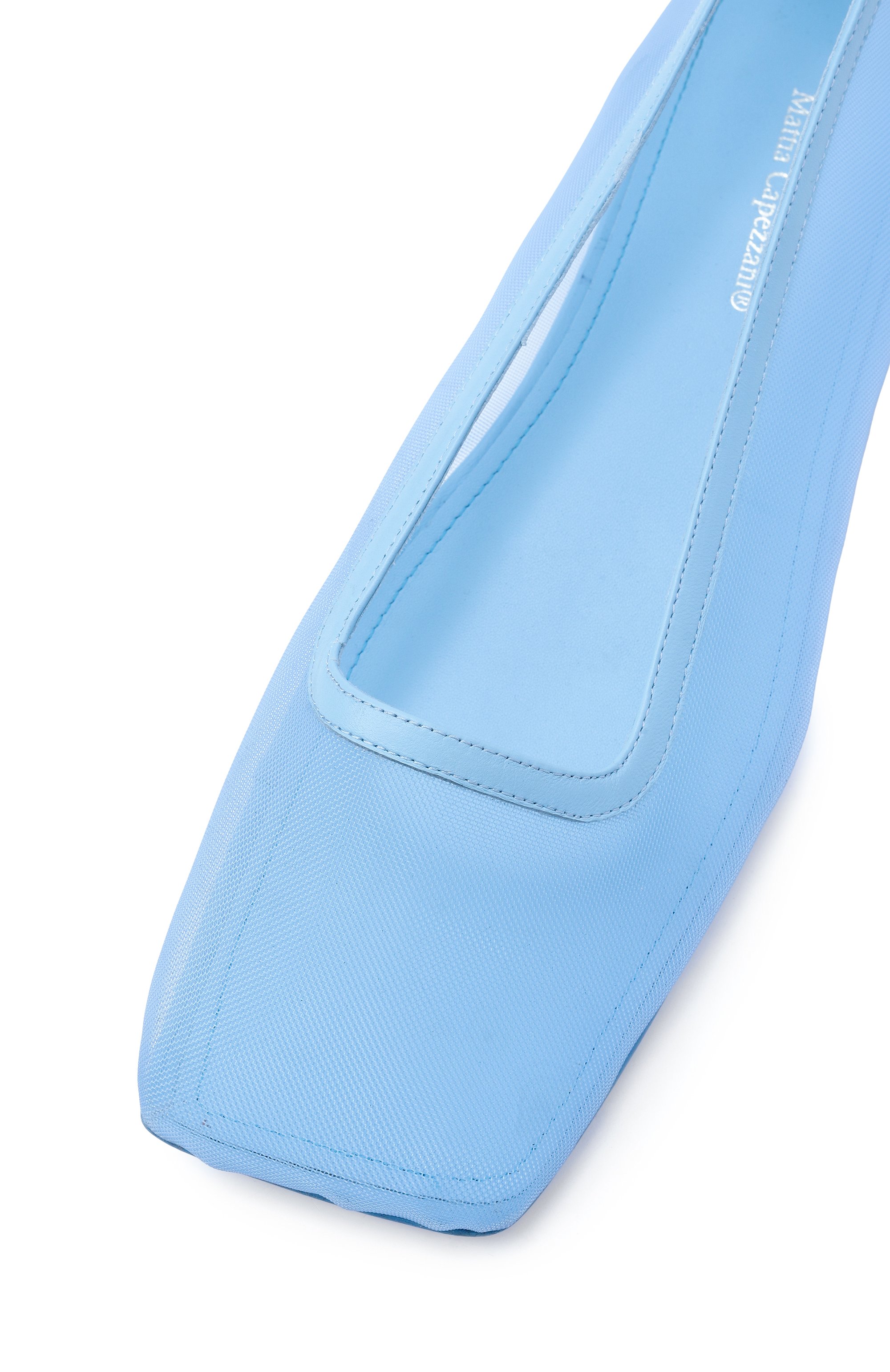 Текстильные балетки kiki MATTIA CAPEZZANI голубого цвета по цене 49950 руб., арт. W461/RETE+NAPPA, фото 7 Текстильные балетки kiki MATTIA CAPEZZANI, арт. W461/RETE+NAPPA, фото 7