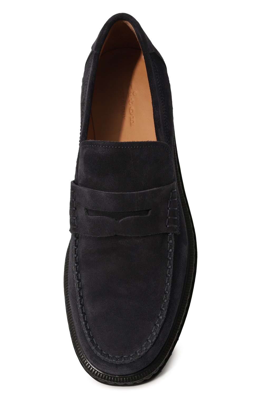 Замшевые пенни-лоферы KITON, арт. USSA211N0110802, фото 6
