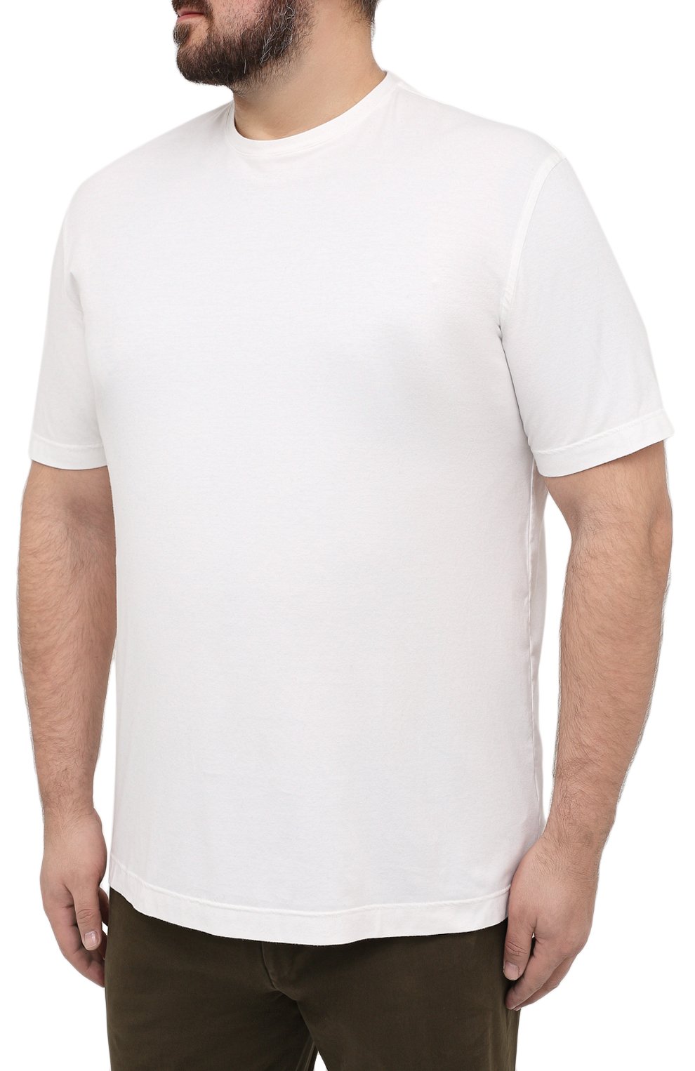 Хлопковая футболка ZILLI SPORT, арт. MFU-13075-447782/0014/5XL-8XL, фото 3