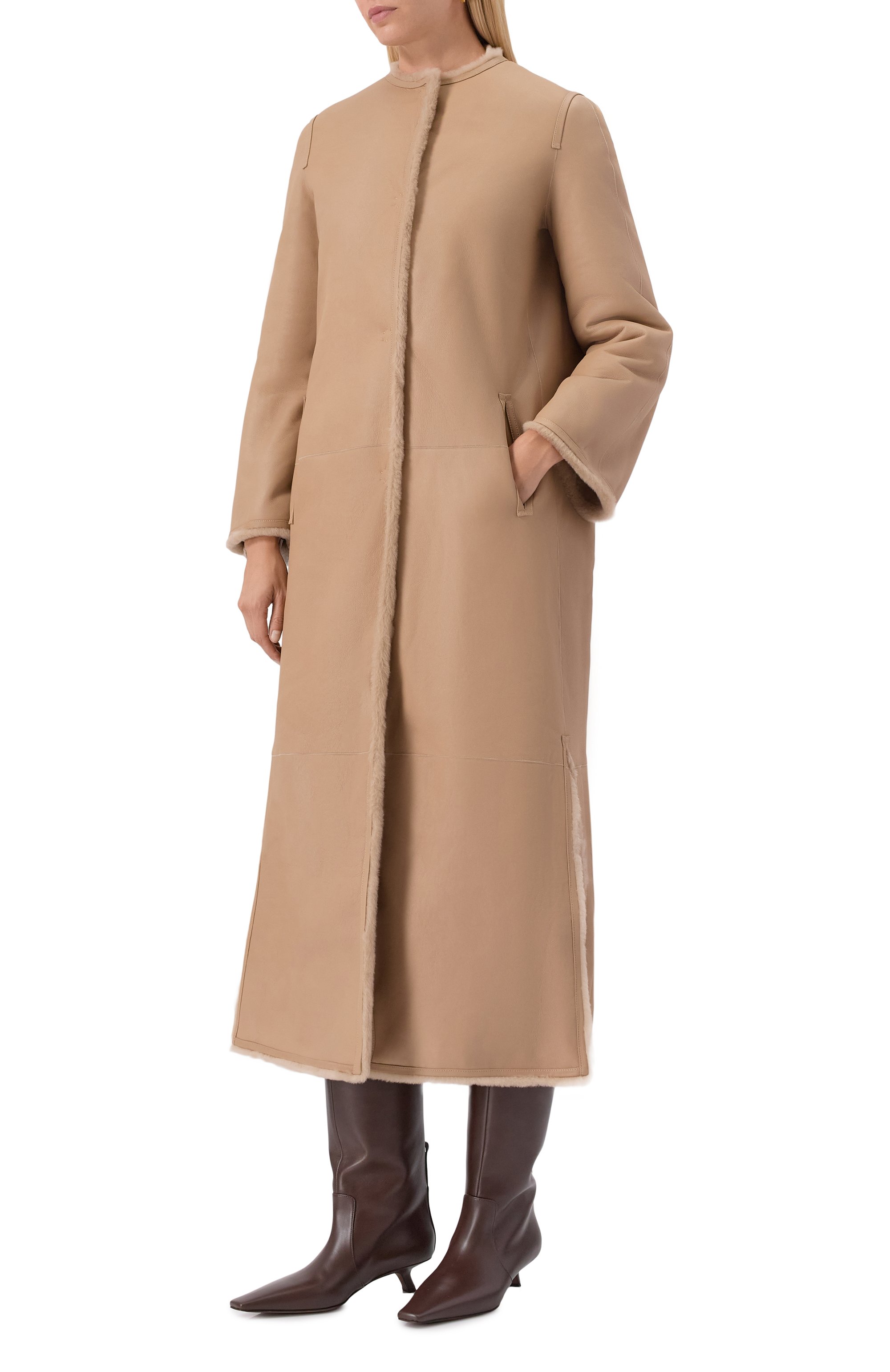 Дубленка из овчины YVES SALOMON, арт. 25WYM63230MERL, фото 6