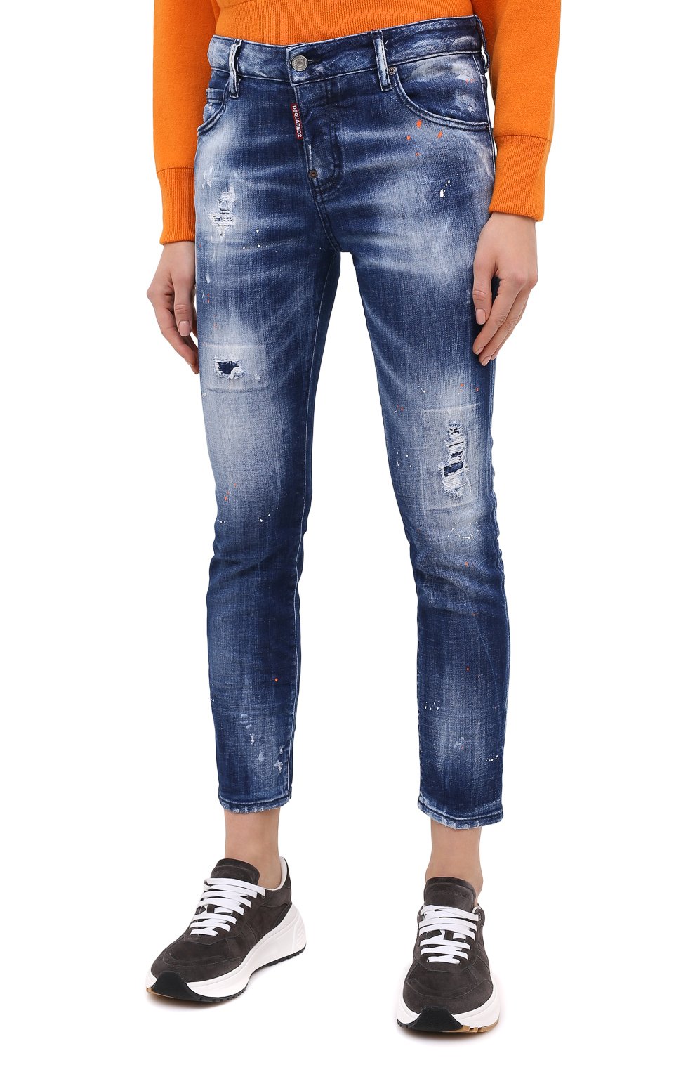 Джинсы DSQUARED2 синего цвета по цене 62150 руб., арт. S75LB0359/S30342, фото 4 Джинсы DSQUARED2, арт. S75LB0359/S30342, фото 4