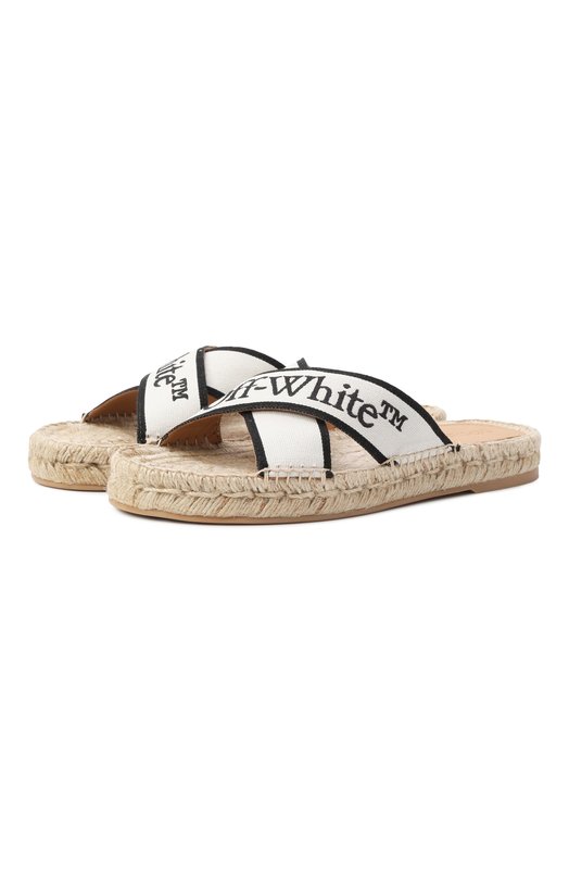 Шлепанцы Criss Cross Off-White 0WIB016S25FAB001 Бежевый 0WIB016S25FAB001