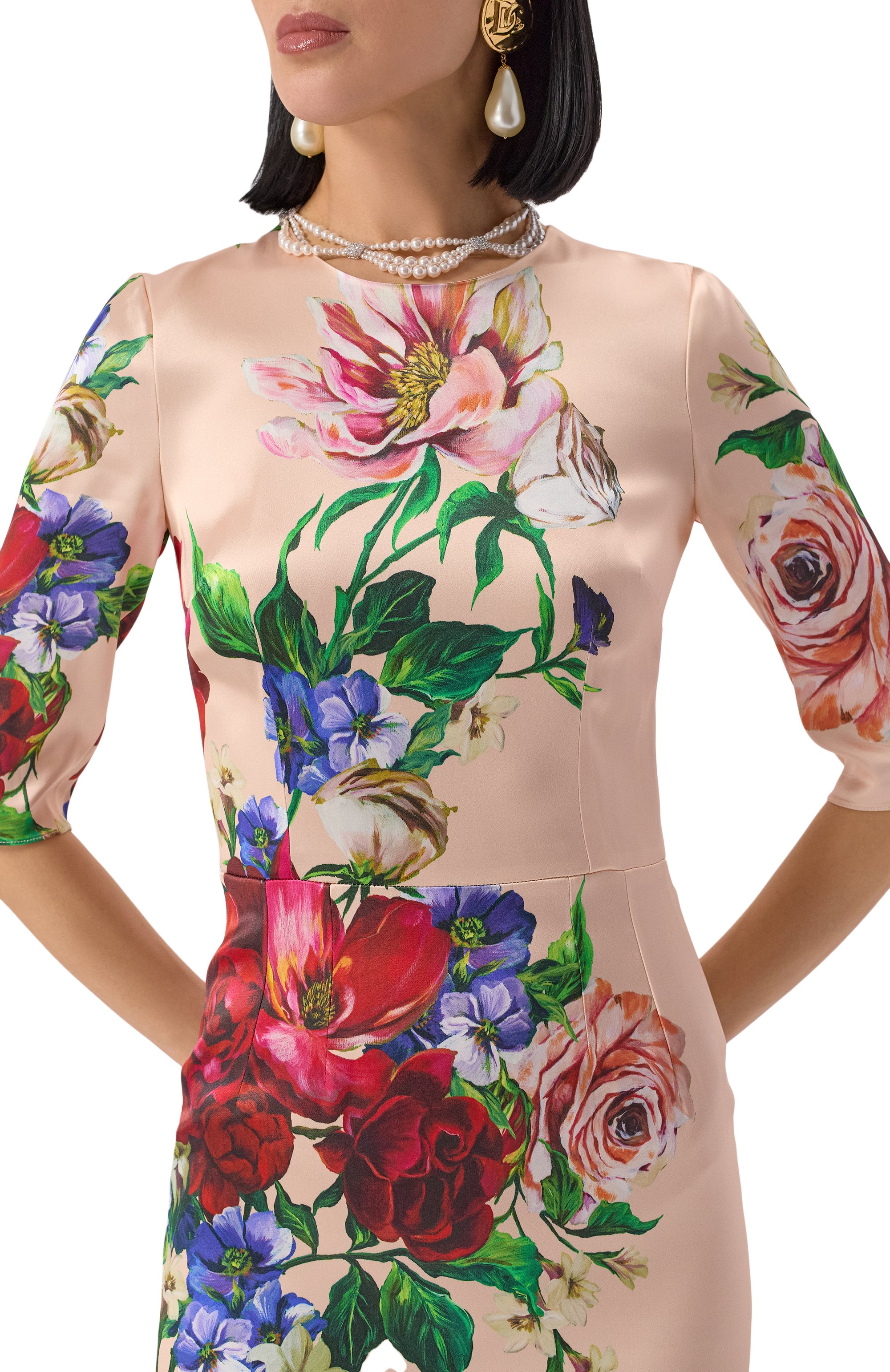 Атласное платье DOLCE & GABBANA, арт. F6EAJT/FSIB5, фото 5