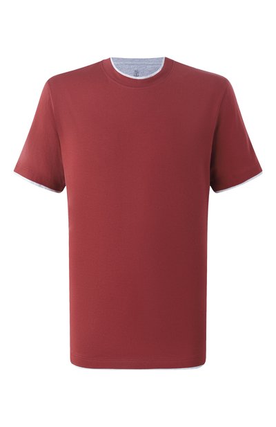 Мужская хлопковая футболка BRUNELLO CUCINELLI, арт. M0B137427