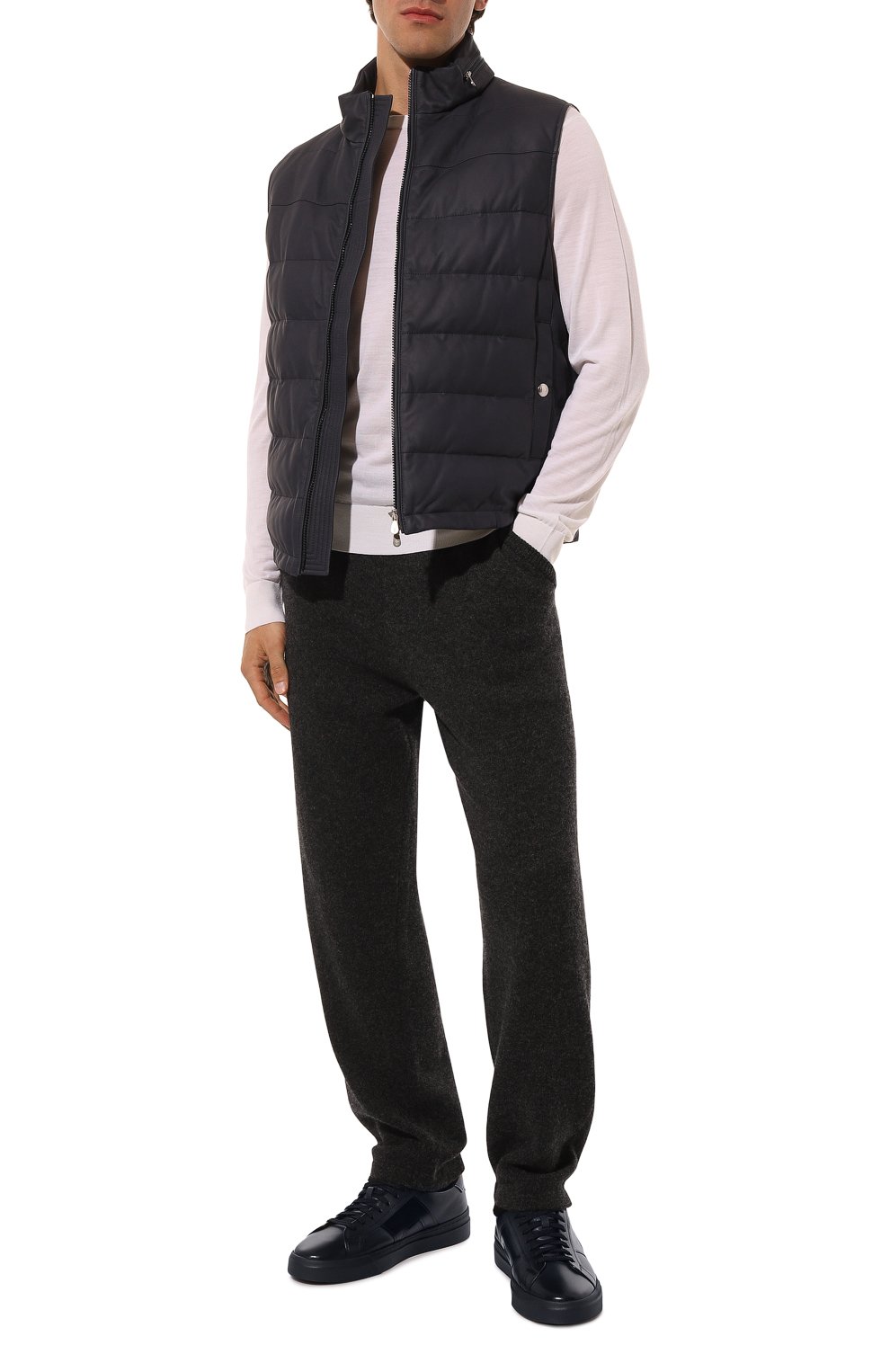 Кожаные кеды gloria SANTONI, арт. MBGG220180CNPG0N, фото 2