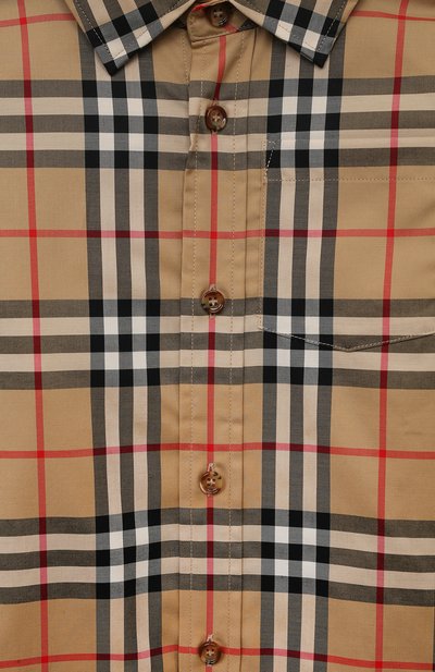 Хлопковая рубашка BURBERRY, арт. 8059637, фото 3