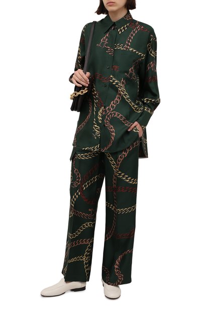 Шелковые брюки VICTORIA BECKHAM, арт. 1122WTR003312A, фото 2