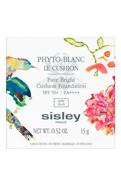 Тональное средство phyto-blanc le cushion spf 50+/pa ++++, оттенок 00w shell (15g) SISLEY  цвета, арт. 180061 | Фото 4 (Финишное покрытие: Сияющий; Региональные ограничения белый список (Axapta Mercury): Не проставлено; Нос: Не проставлено; SPF фильтр: Высокий (35-50+))