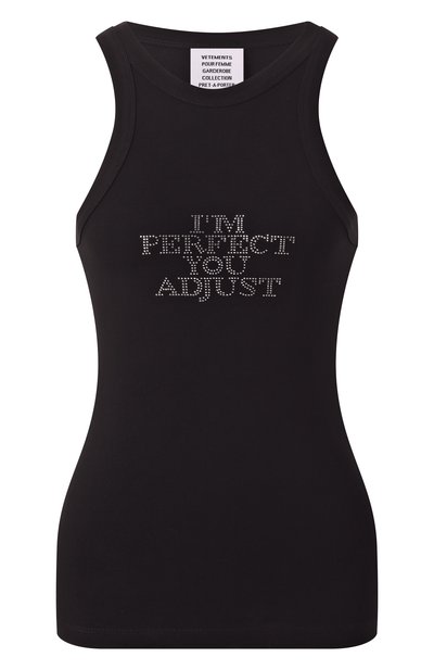 Женская майка с отделкой стразами VETEMENTS, арт. UA66T0610B