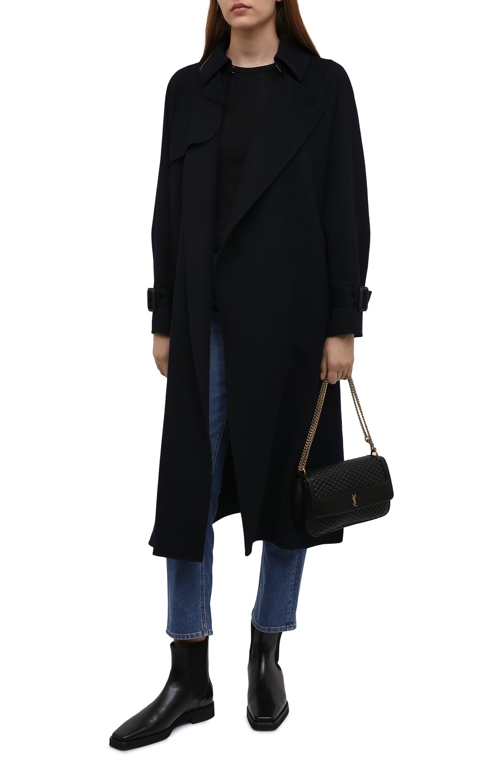 Кашемировое пальто LORO PIANA темно-синего цвета по цене 592000 руб., арт. FAM0836, фото 2 Кашемировое пальто LORO PIANA, арт. FAM0836, фото 2