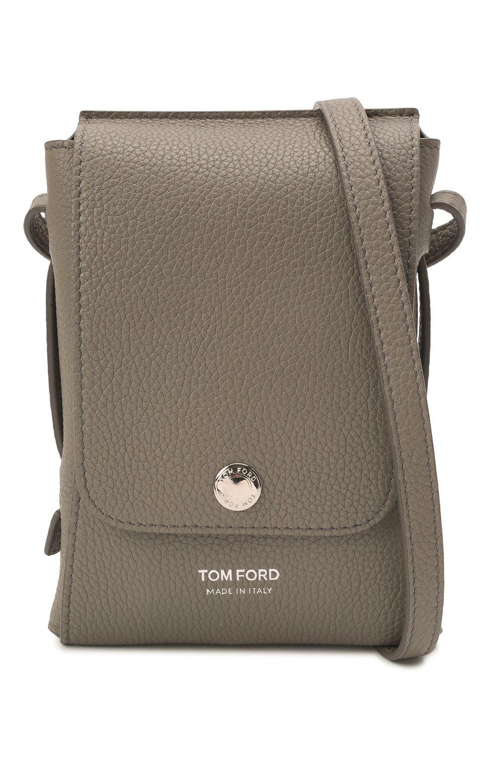 Кожаная сумка TOM FORD серого цвета по цене 95800 руб., арт. Y0347P-LCL158, фото 6 Кожаная сумка TOM FORD, арт. Y0347P-LCL158, фото 6