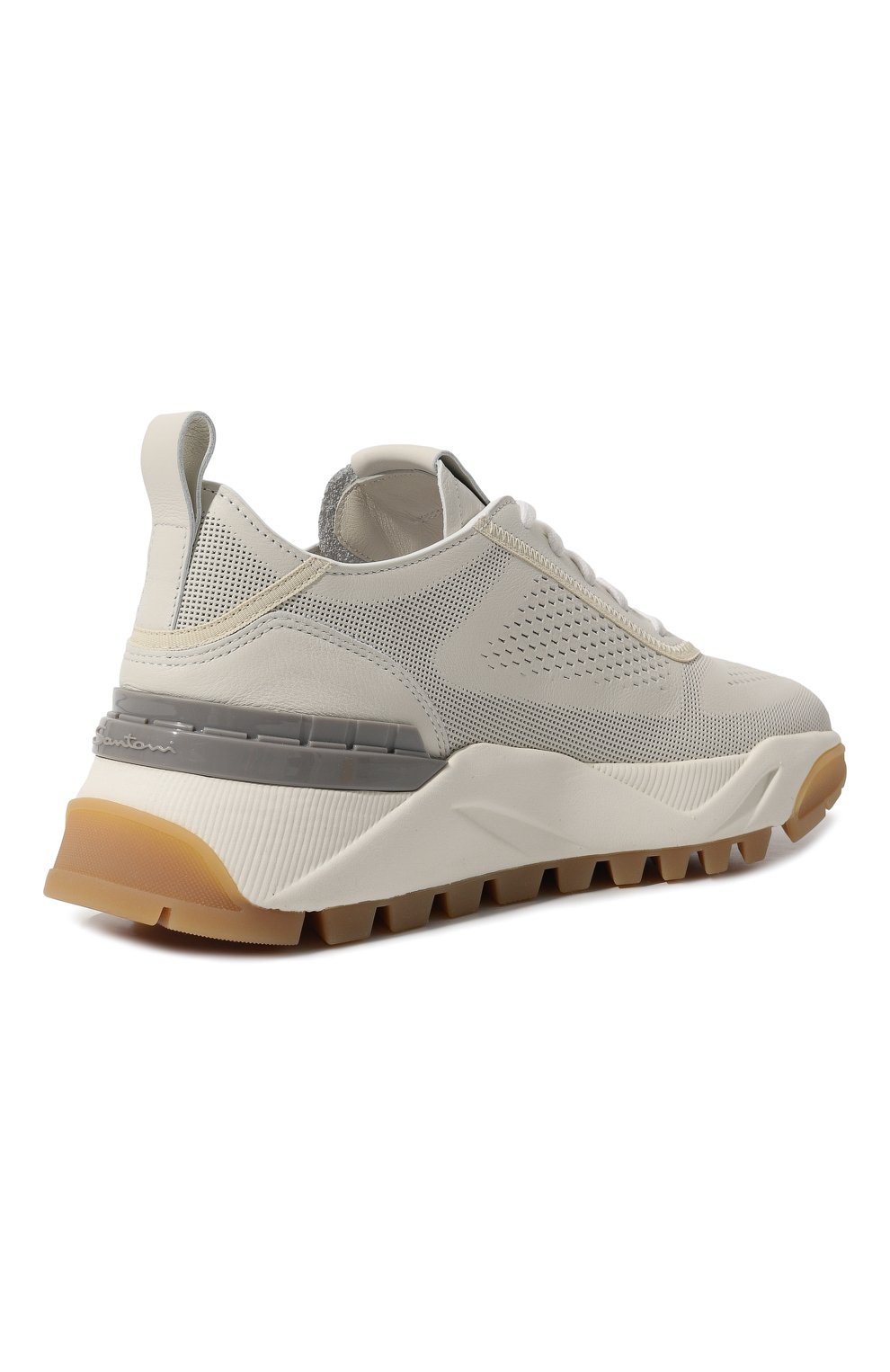 Кожаные кроссовки SANTONI, арт. WBIM61222BTGCTZ3I20, фото 5