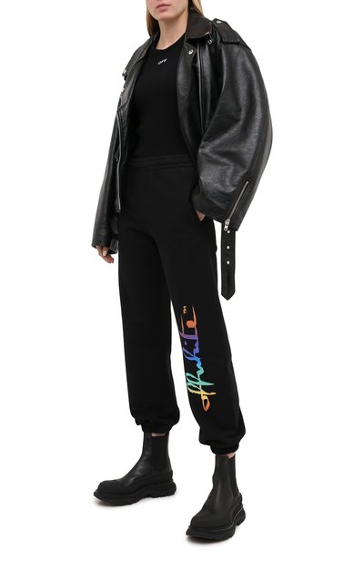 Хлопковые джоггеры OFF-WHITE, арт. 0WCH006F20JER0021084, фото 2