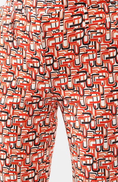 Укороченные хлопковые брюки с принтом PRADA, арт. P2469-1SEW-F0049, фото 5