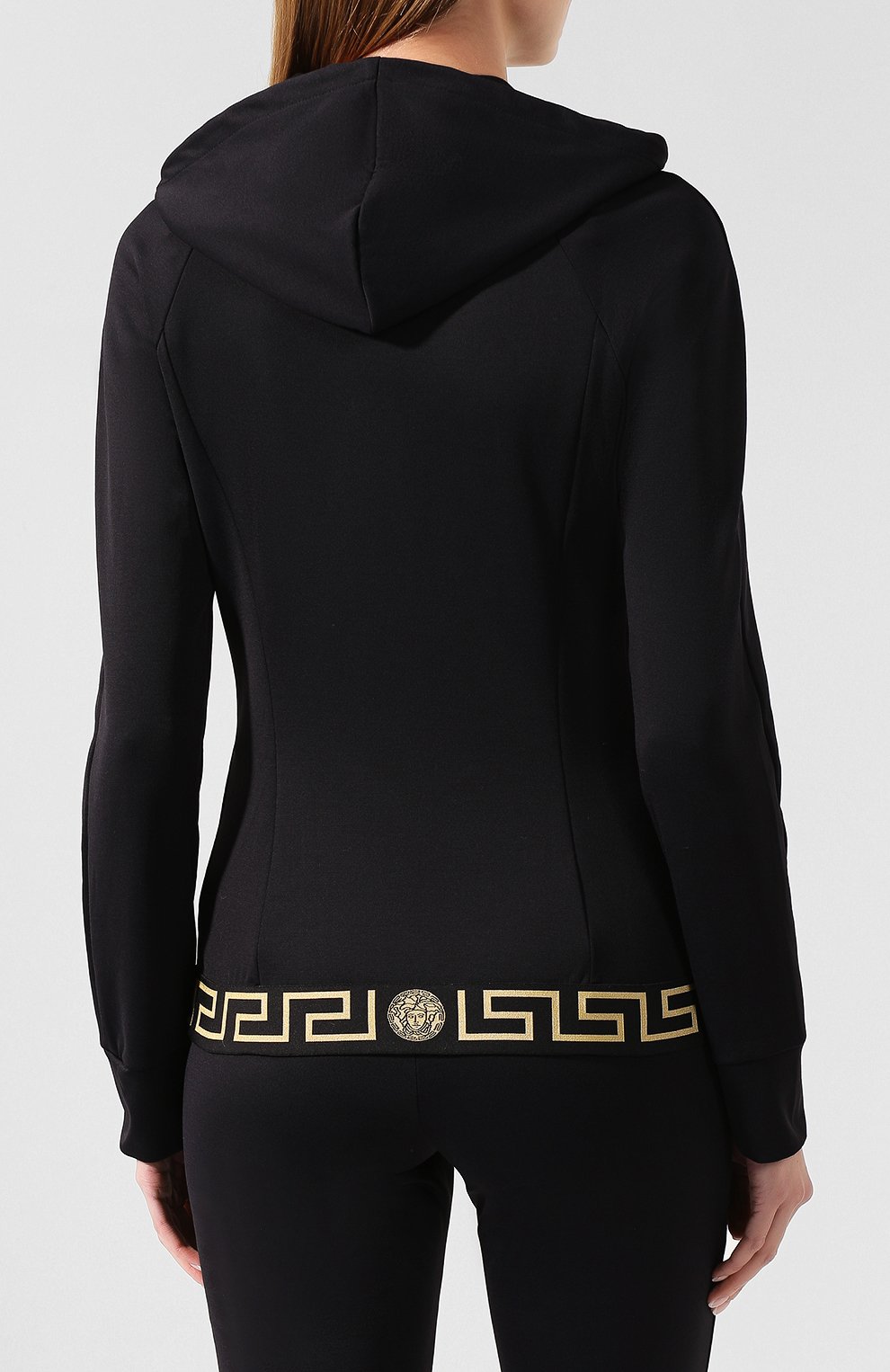 Толстовка VERSACE черного цвета по цене 67650 руб., арт. AGD01037/AC00233, фото 4 Толстовка VERSACE, арт. AGD01037/AC00233, фото 4